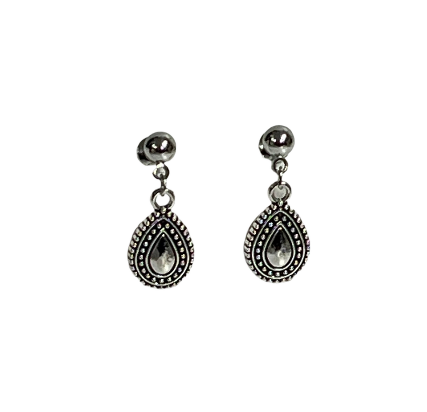 Teardrop Charm Earrings