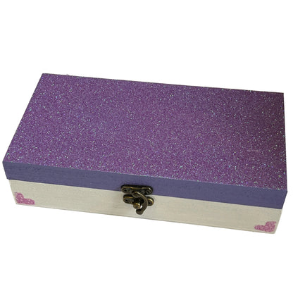 Glitter Jewellery Box Large with Mirror