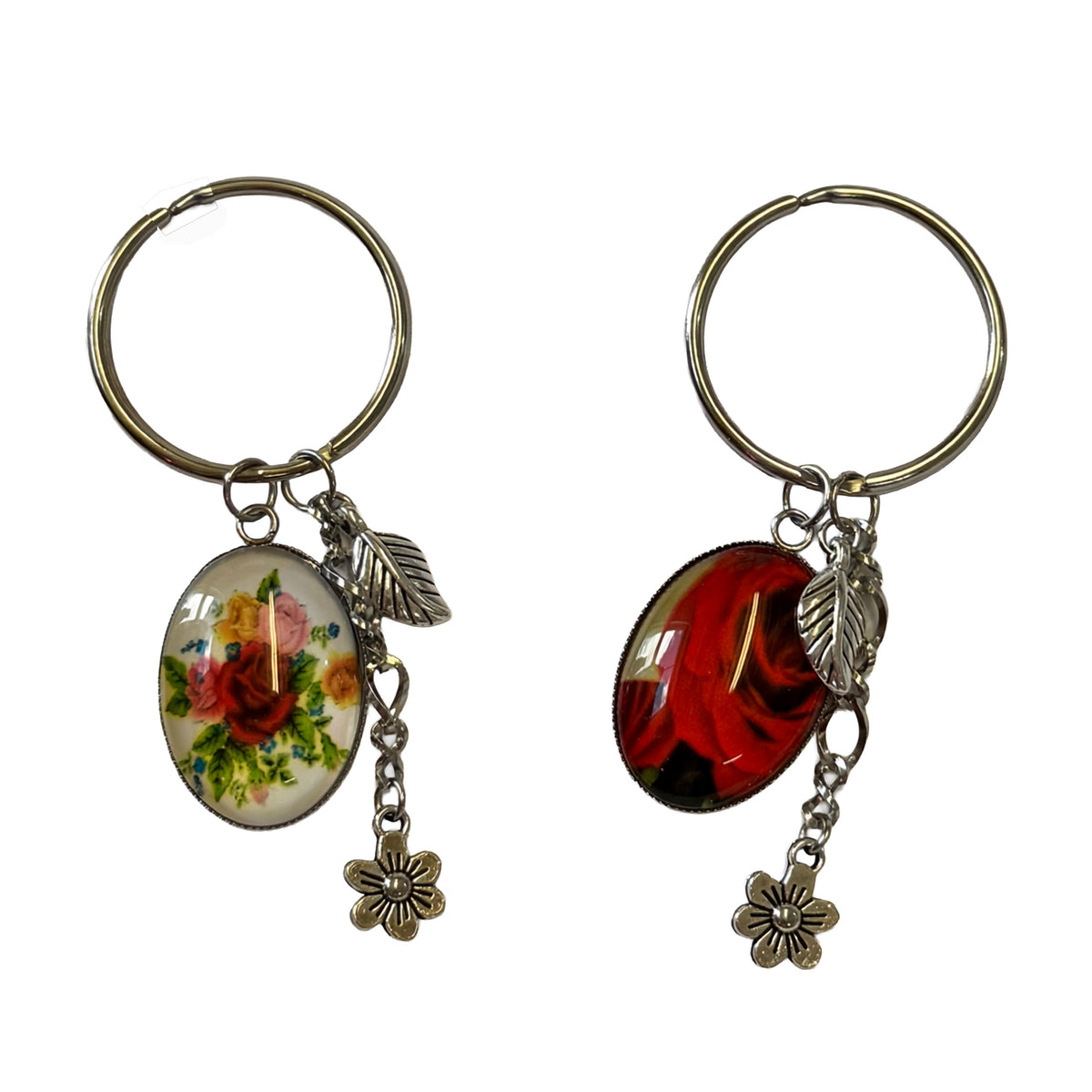 Vintage Floral Keyrings
