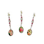 Vintage Floral Bag, Phone & Key Charms